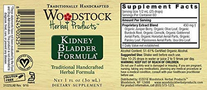 WOODSTOCK HERBAL PRODUCTS Kidney Bladder Formula, 1 FZ - dailyvitalstore
