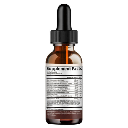 Wormwood Black Walnut Clove Cleanse for Humans Drops, 23-in-1 Gut Health Support Supplement with Pumpkin Seed, Oil of Oregano etc for Detox - dailyvitalstore