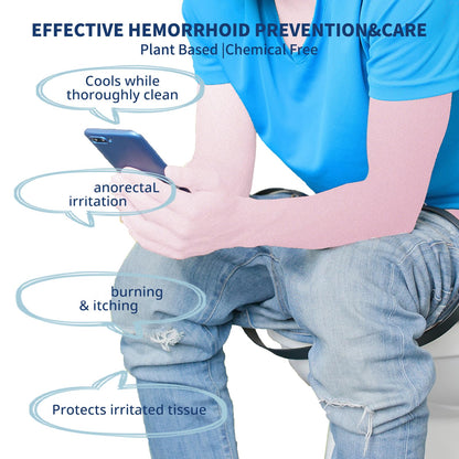Wowday Flushable Hemorrhoid Wipes | Medicated Witch Hazel Wipes Ph Balanced | 112 Count Natural Fragrance Free Adult Hemorrhoids Witch Hazel Wipe for Butt Itch - dailyvitalstore