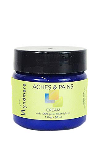 Wyndmere Aches & Pains Cream - Handcrafted with All Natural Ingredients and 100% Pure Essenial Oils - Paraben Free -1oz - dailyvitalstore