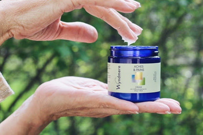 Wyndmere Aches & Pains Cream - Handcrafted with All Natural Ingredients and 100% Pure Essenial Oils - Paraben Free -1oz - dailyvitalstore