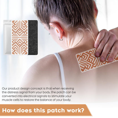 XAYIUIYAX Menthol Pain Patches, Cooling Pain Relief for Sore Muscle Relief - Includes 3 Adhesives, 1 Patch & 1 Carry Case - Relief Back, Shoulder & More - 3.03" × 6.30"-0317 - dailyvitalstore