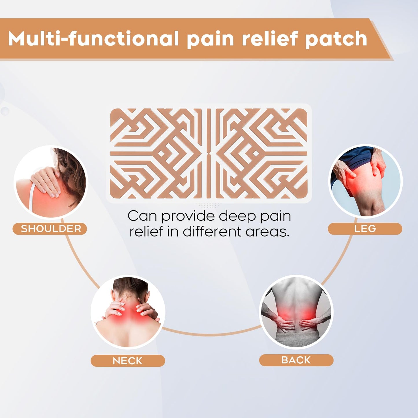 XAYIUIYAX Menthol Pain Patches, Cooling Pain Relief for Sore Muscle Relief - Includes 3 Adhesives, 1 Patch & 1 Carry Case - Relief Back, Shoulder & More - 3.03" × 6.30" - 0327 - dailyvitalstore