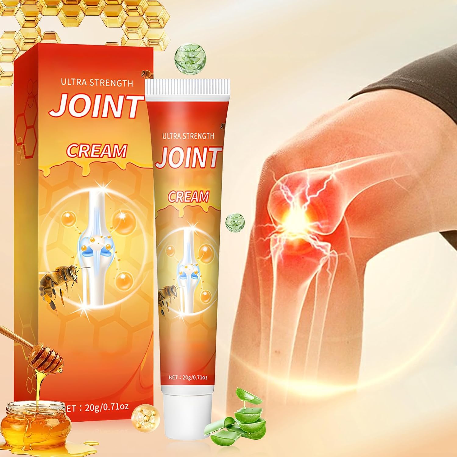 XiuFa 3PCS Joint Cream, Bee Venom Joint Repair Cream, for Back, Neck, Feet, Shoulder - dailyvitalstore