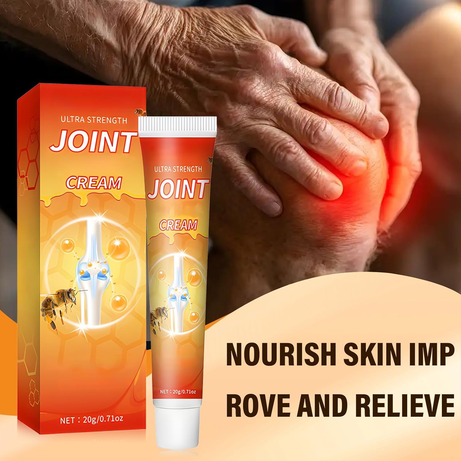 XiuFa 3PCS Joint Cream, Bee Venom Joint Repair Cream, for Back, Neck, Feet, Shoulder - dailyvitalstore