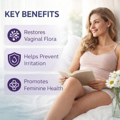 XORYTEN Vaginal Moisturizer for Revarey– 5mg Hyaluronic Acid – Vaginal Dryness, Hormone-Free Soothing Inserts, Non-Greasy, 12 Suppositories – 1 Month Supply (No fragrance) - dailyvitalstore