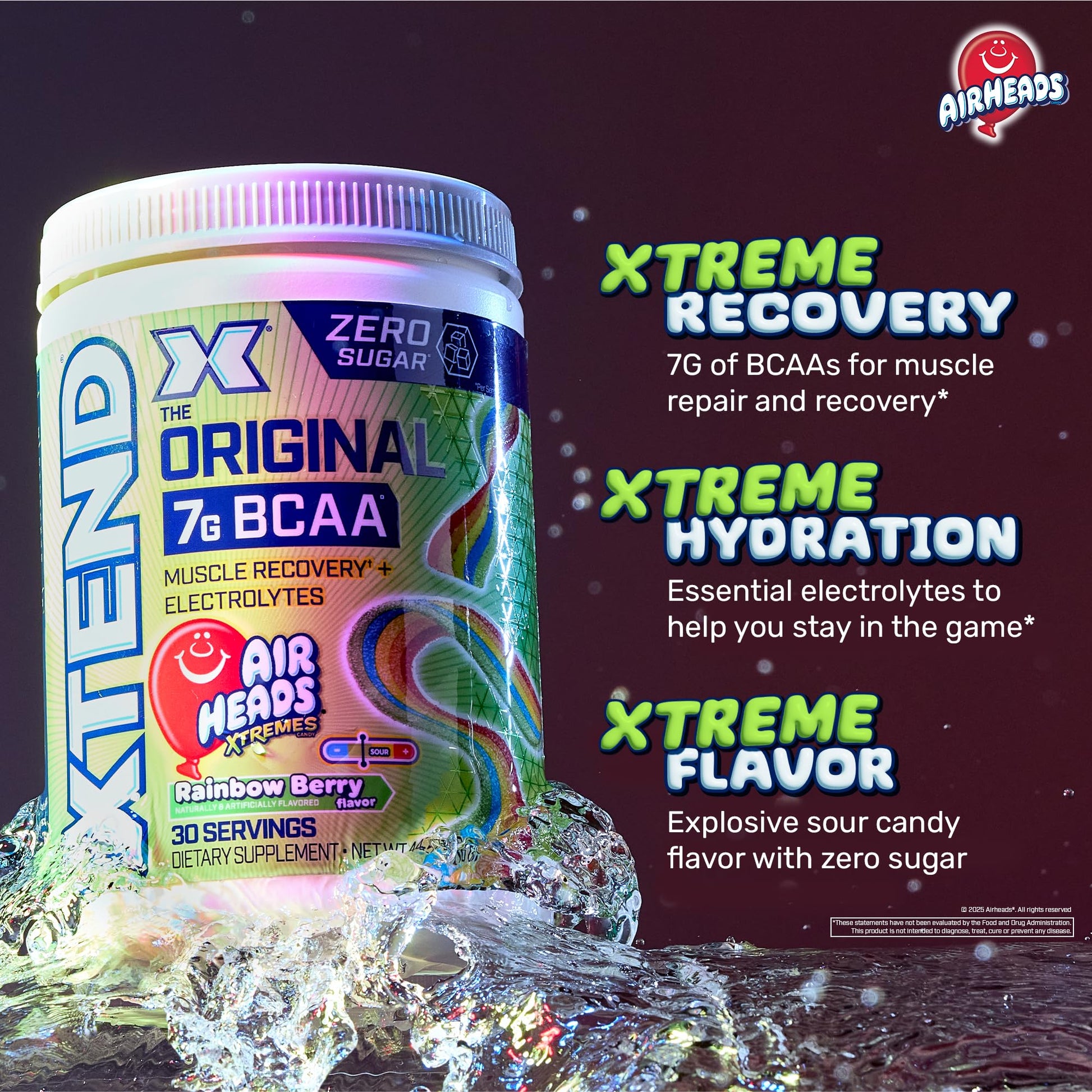 Xtend Original BCAA Powder, 7g BCAAs and 2.5g L-Glutamine for Muscle Recovery, Hydration, and Lean Muscle, Sugar Free Intra and Post Workout Drink, - dailyvitalstore