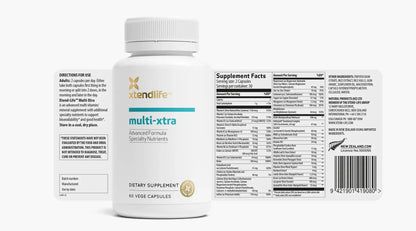 Xtendlife Multi-Xtra Multivitamin for Immune, Heart & Energy Support - 40+ Bioavailable Vitamins, Minerals, Antioxidants & Herbs - dailyvitalstore