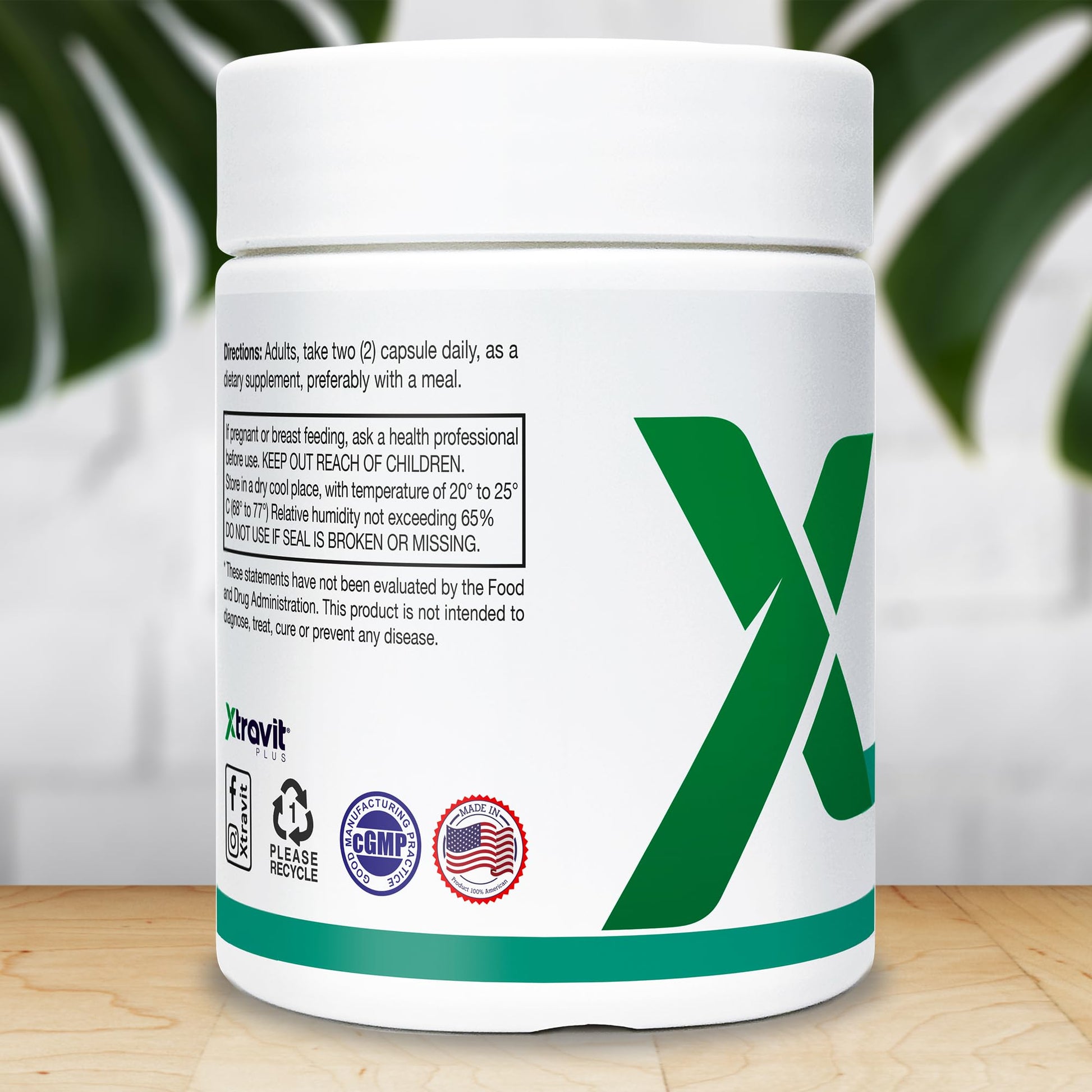 Xtravit Zinc Plus Vitamin C + D3 Supplement – Natural Immune Defense Supplements for Men & Women - May Support Skin, Energy, Bones, & Overall Wellness - Non-GMO, Gluten-Free, No Fillers, 60 Capsules - dailyvitalstore
