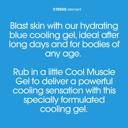 Xtreme Element Cool Blue Muscle Gel | Workouts Muscle Cooling Essential Oils for Smooth Body, Muscle Gel to Attain Flexible Joints, Soothe and Healing Gel | Natural, Plant-Based, and Cruelty-Free - dailyvitalstore