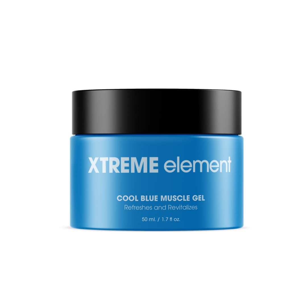 Xtreme Element Cool Blue Muscle Gel | Workouts Muscle Cooling Essential Oils for Smooth Body, Muscle Gel to Attain Flexible Joints, Soothe and Healing Gel | Natural, Plant-Based, and Cruelty-Free - dailyvitalstore