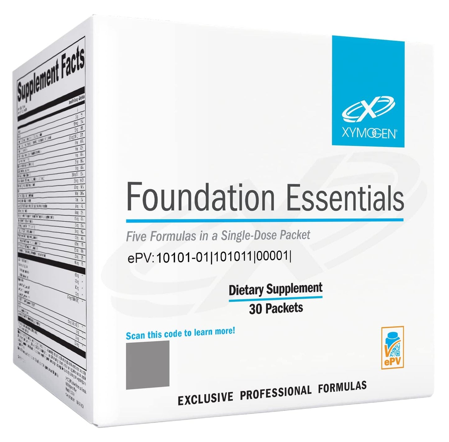 XYMOGEN Foundation Essentials - Daily Supplement Packets for Overall Health - Fish Oil, Magnesium & Probiotics - Travel-Friendly - Gluten-Free & Non-GMO - 30 Packets - dailyvitalstore