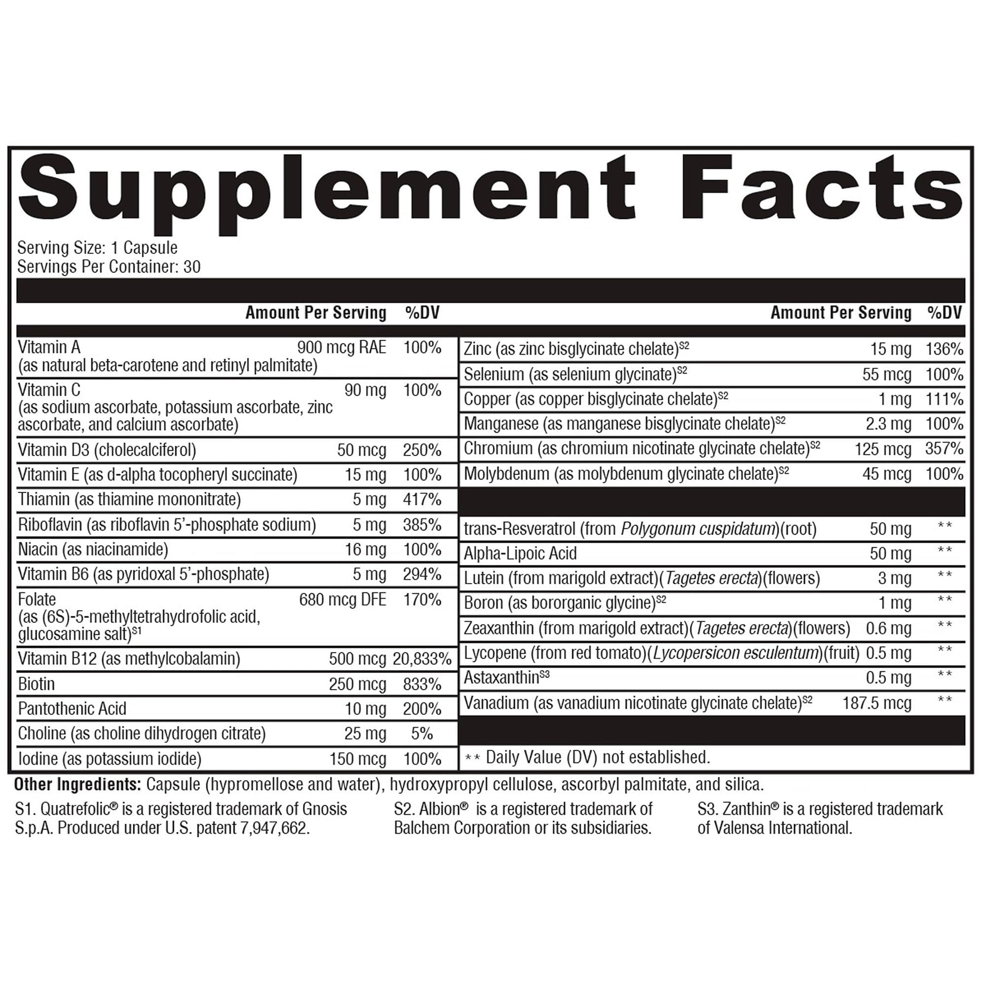 XYMOGEN Multi Basix - Daily Multivitamin Supplement - Over 20 Essential Nutrients for Foundational Wellness - 5-MTHF, Vitamin D3, Vitamin B12 & More - Vegetarian, Non-GMO & Gluten Free - 30 Capsules - dailyvitalstore