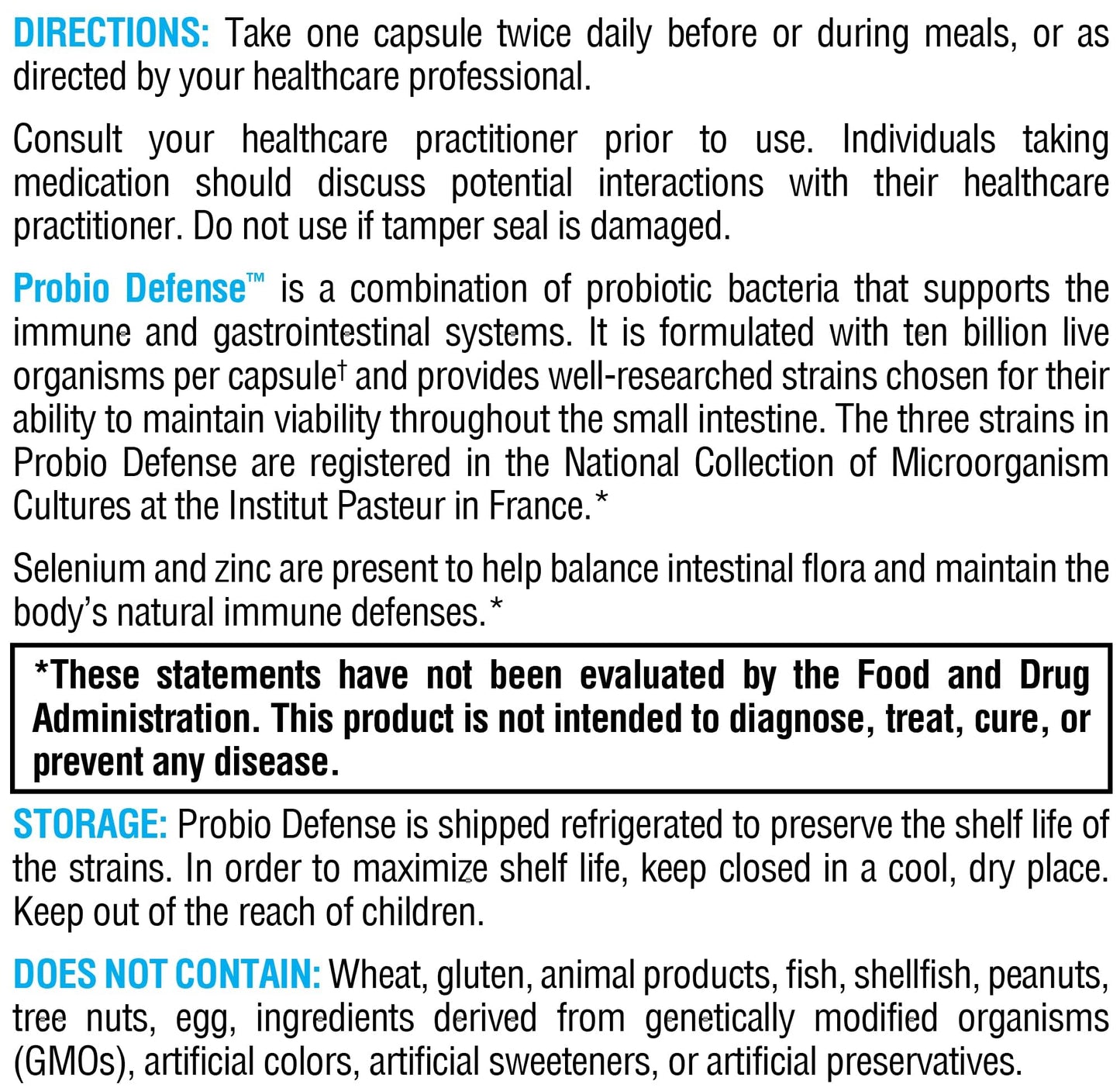 XYMOGEN Probio Defense - Daily Probiotic Blend for GI Balance Support - Immune & Gut Health Aid - 10 Billion CFU - Lactobacillus Rhamnosus, Zinc & Selenium - Gluten-Free & Non-GMO - 84 Capsules - dailyvitalstore