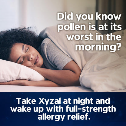 Xyzal 24 Hour Allergy Relief Medicine, Original Prescription Strength Antihistamine, Levocetirizine Dihydrochloride Tablets, 5 mg, 90 Count - dailyvitalstore