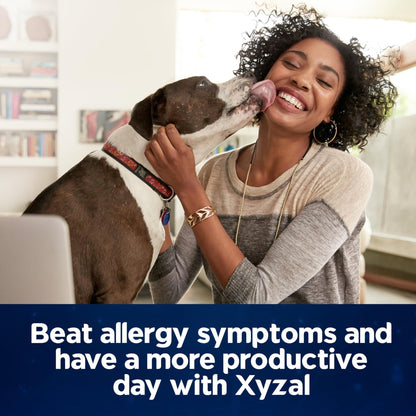 Xyzal 24 Hour Allergy Relief Medicine, Original Prescription Strength Antihistamine, Levocetirizine Dihydrochloride Tablets, 5 mg, 90 Count - dailyvitalstore