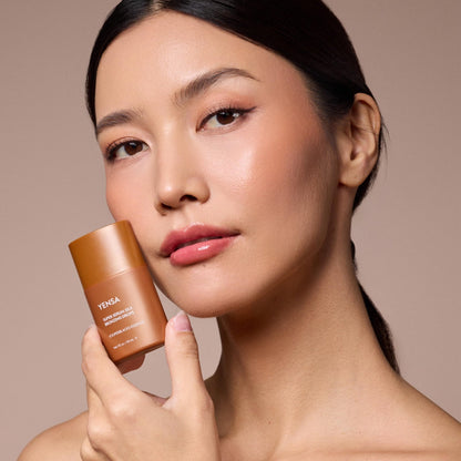 YENSA Super Serum Silk Bronzing Drops for Face - Liquid Bronzer Drops Enriched with Bakuchiol, Ferulic Acid & Super Oils - Hydrates & Nourishes with a Subtle Shimmer Finish - Universal Shade (1 Fl oz) - dailyvitalstore