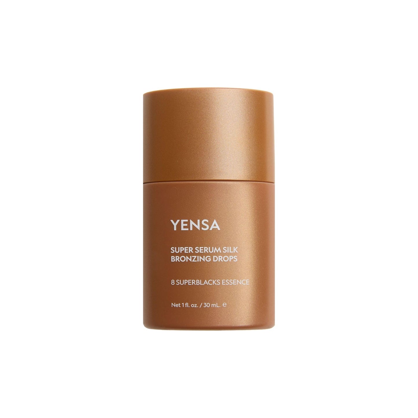 YENSA Super Serum Silk Bronzing Drops for Face - Liquid Bronzer Drops Enriched with Bakuchiol, Ferulic Acid & Super Oils - Hydrates & Nourishes with a Subtle Shimmer Finish - Universal Shade (1 Fl oz) - dailyvitalstore