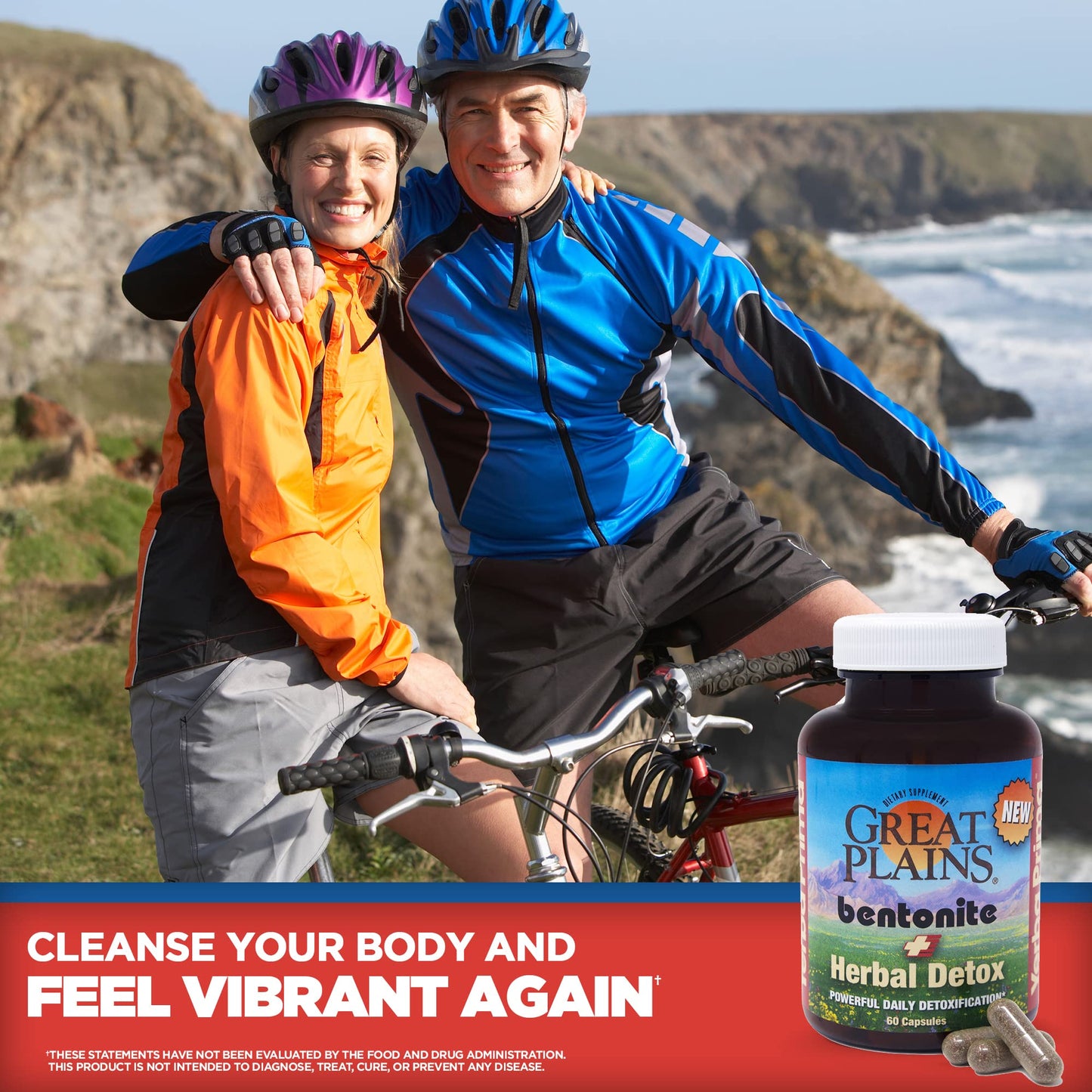 Yerba Prima Bentonite Clay Plus Herbal Detox - 60 Veggie Capsules - Natural Cleansing Supplement - dailyvitalstore