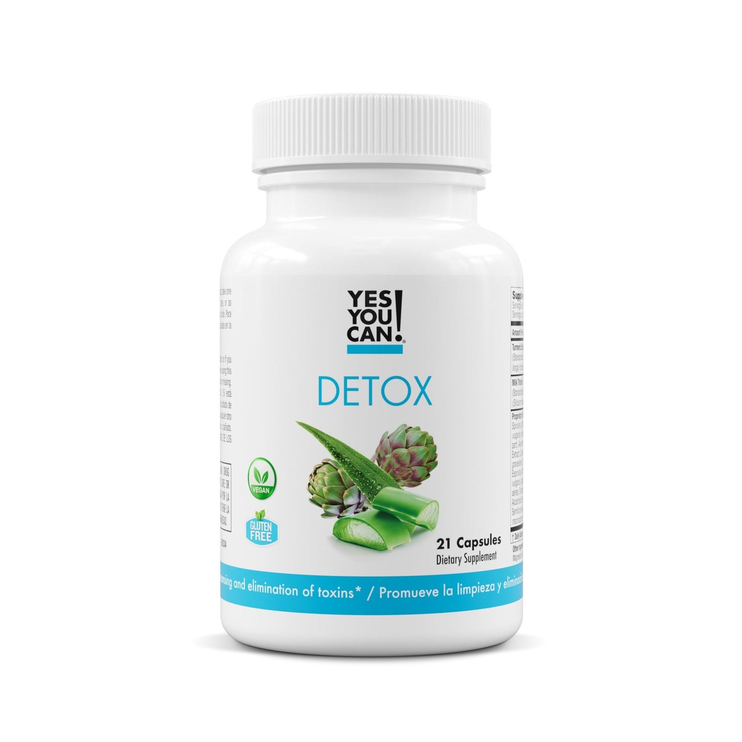 Yes You Can! Natural Detox Pills - Diuretic Cleanse with Electrolytes & Vitamins - Helps with Water Retention - Gluten-Free, 21 Capsules - dailyvitalstore