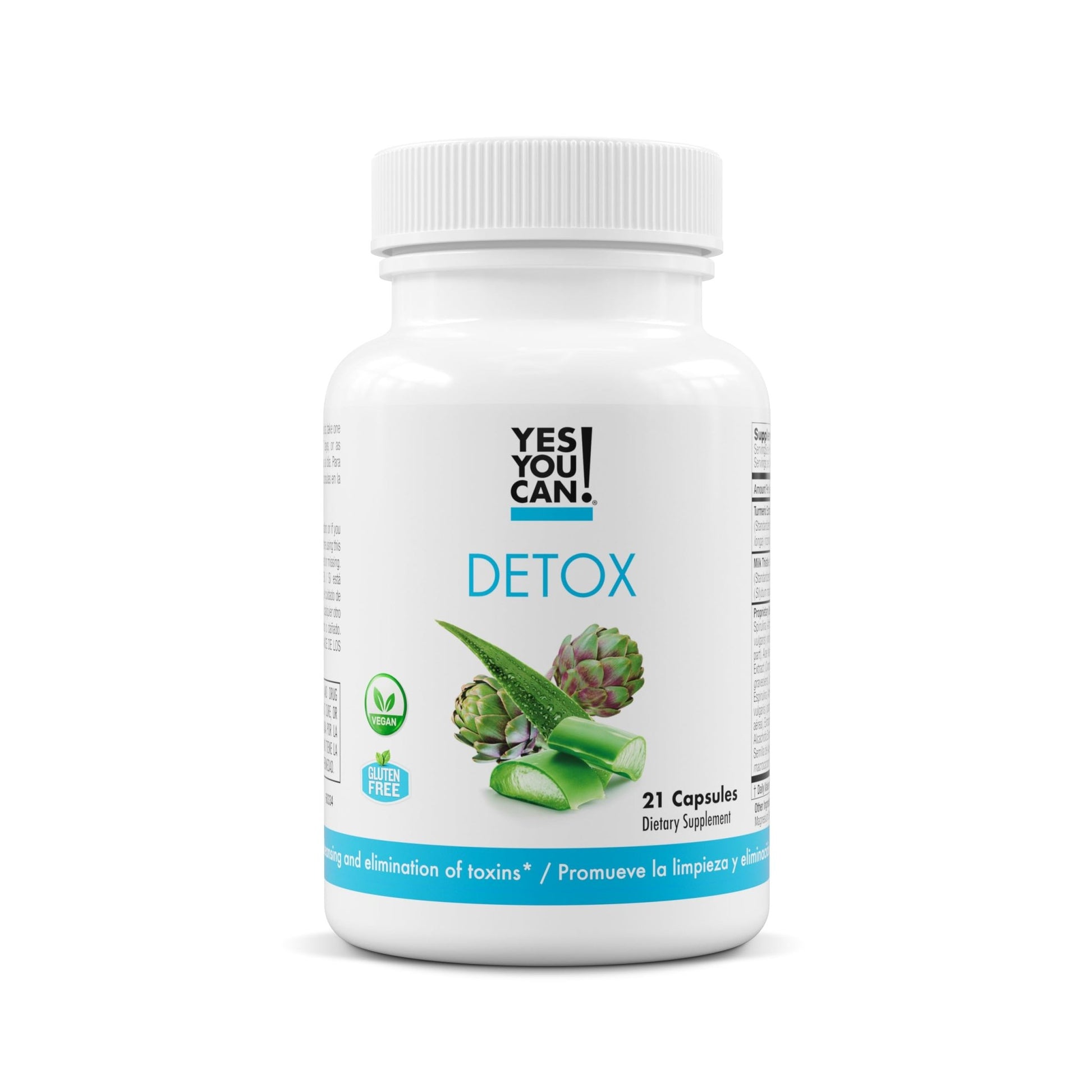 Yes You Can! Natural Detox Pills - Diuretic Cleanse with Electrolytes & Vitamins - Helps with Water Retention - Gluten-Free, 21 Capsules - dailyvitalstore