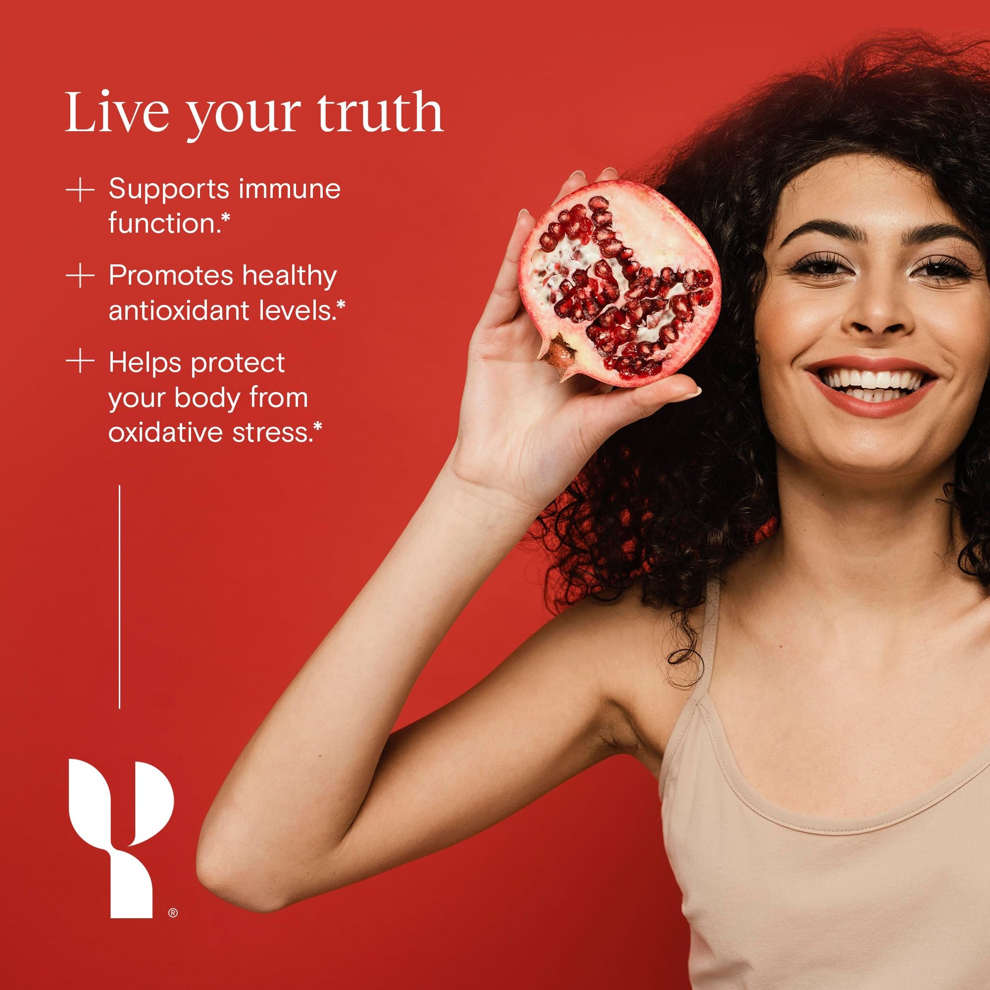Yoli® Truth Antioxidant and Immune Support Supplement with Vitamin C, Botanicals, Superfruits, and Minerals - Pomegranate, 30 Packets - dailyvitalstore