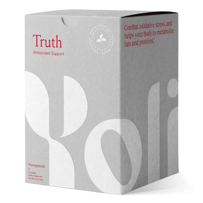 Yoli® Truth Antioxidant and Immune Support Supplement with Vitamin C, Botanicals, Superfruits, and Minerals - Pomegranate, 30 Packets - dailyvitalstore