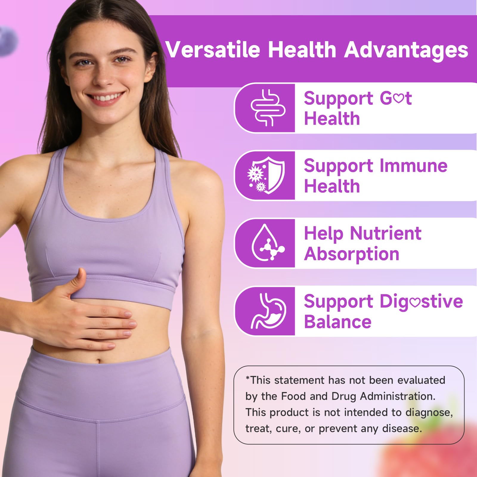 Youlikee 2 Pack Prebiotic + Probiotic Gummies for Women and Men, Probiotic Gummies Supports Gut Health, 5 Billion CFUs with Fibers, - dailyvitalstore