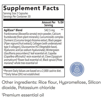 Young Living AgilEase Capsules | 60 Count | UC-II Collagen Supplement | Supports Mobility & Flexibility | Helps Maintain Joint Health & Exercise Recovery - dailyvitalstore