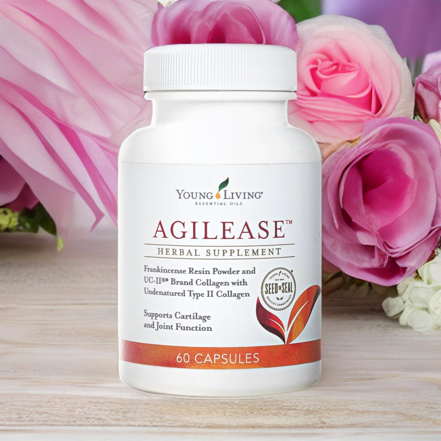 Young Living AgilEase Capsules | 60 Count | UC-II Collagen Supplement | Supports Mobility & Flexibility | Helps Maintain Joint Health & Exercise Recovery - dailyvitalstore