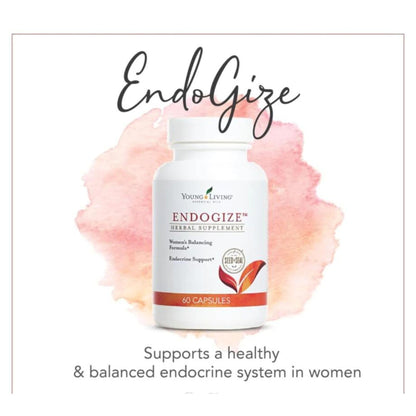Young Living - EndoGize 60 Capsules | Hormonal Health & Endocrine System Support with Essential Oils | Daily Herbal Supplement for Women's Wellness & Balancing Formula - dailyvitalstore