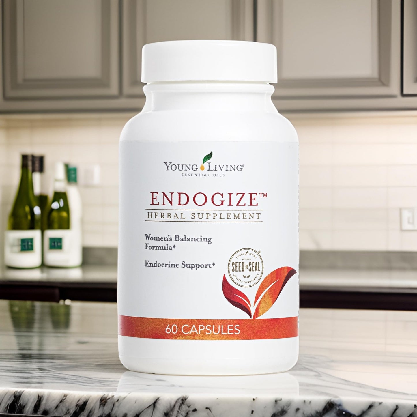 Young Living - EndoGize 60 Capsules | Hormonal Health & Endocrine System Support with Essential Oils | Daily Herbal Supplement for Women's Wellness & Balancing Formula - dailyvitalstore