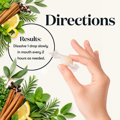 Young Living Thieves Cough Drops | 30 ct | Cinnamon & Menthol Flavor | with Thieves Essential Oil Blend of Lemon, Clove, Eucalyptus, Rosemary, & Peppermint | Sugar Free | Cooling Throat Comfort - dailyvitalstore