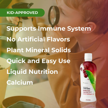 Youngevity Cheri-Mins™ Plant Derived Liquid Minerals - Great Tasting Formula - 77+ Natural Unaltered Trace Minerals - Colloidal Form Humic Shale (32 Fl Oz) - dailyvitalstore