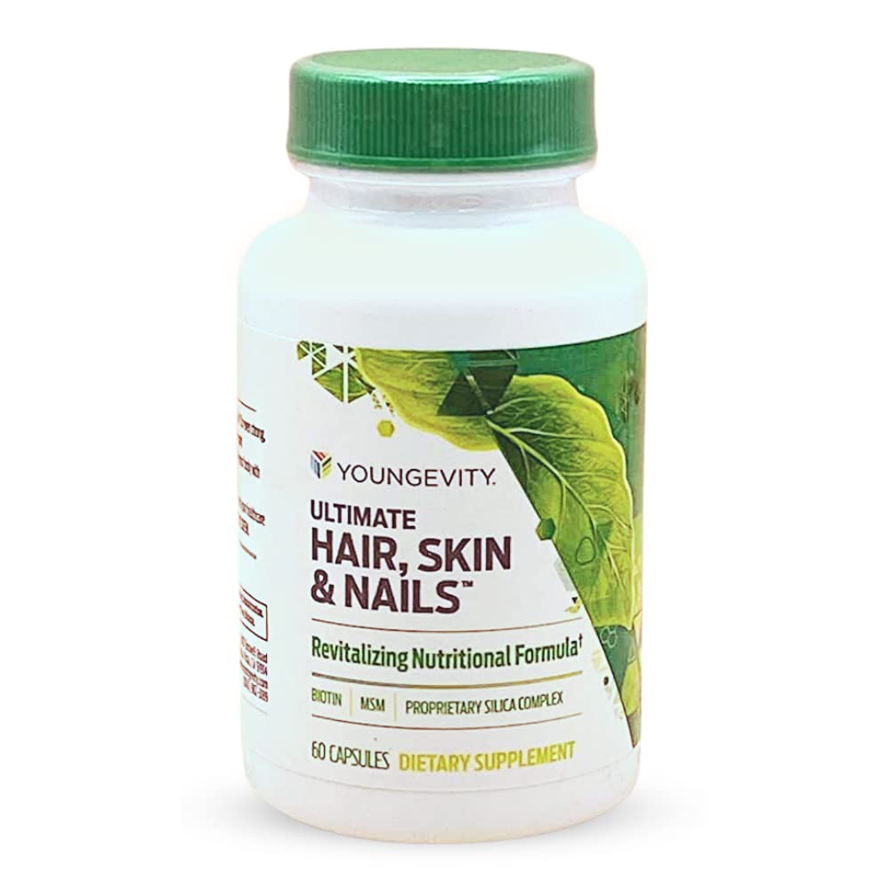 Youngevity Hair Skin and Nails Formula - 60 Capsules… - dailyvitalstore