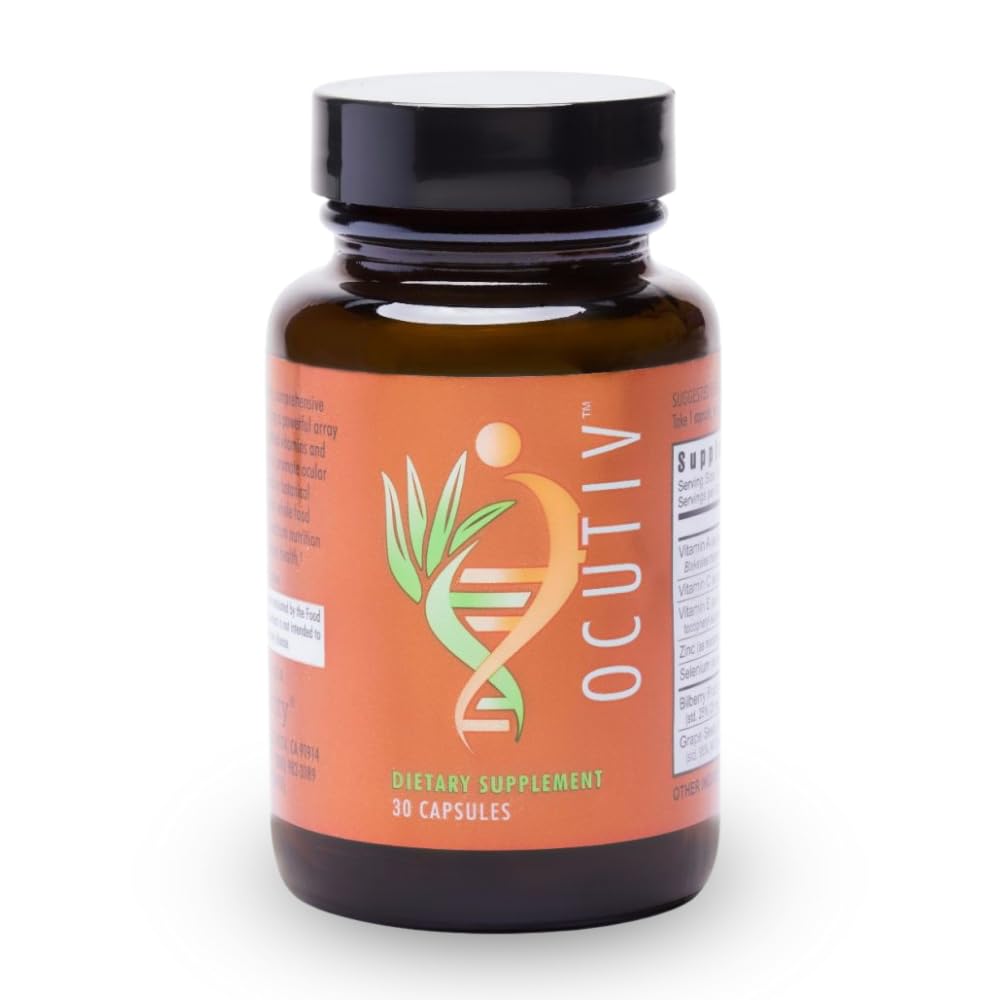 Youngevity Ocutiv™ - Eye Vitamin & Mineral Supplement - Contains Vitamin A, C, E, Zinc, Bilberry, Lutein, Lycopene, Zeaxanthin, Astaxanthin - 30 Capsules - dailyvitalstore