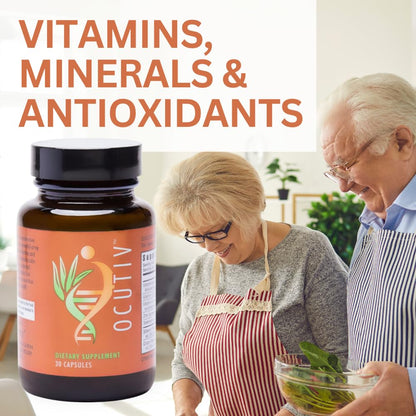 Youngevity Ocutiv™ - Eye Vitamin & Mineral Supplement - Contains Vitamin A, C, E, Zinc, Bilberry, Lutein, Lycopene, Zeaxanthin, Astaxanthin - 30 Capsules - dailyvitalstore