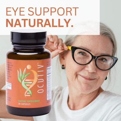 Youngevity Ocutiv™ - Eye Vitamin & Mineral Supplement - Contains Vitamin A, C, E, Zinc, Bilberry, Lutein, Lycopene, Zeaxanthin, Astaxanthin - 30 Capsules - dailyvitalstore