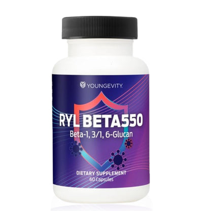 Youngevity RYL Beta550 Beta 1, 3-D Glucan Immune Support - 60 Capsules (Pack of 1) - dailyvitalstore