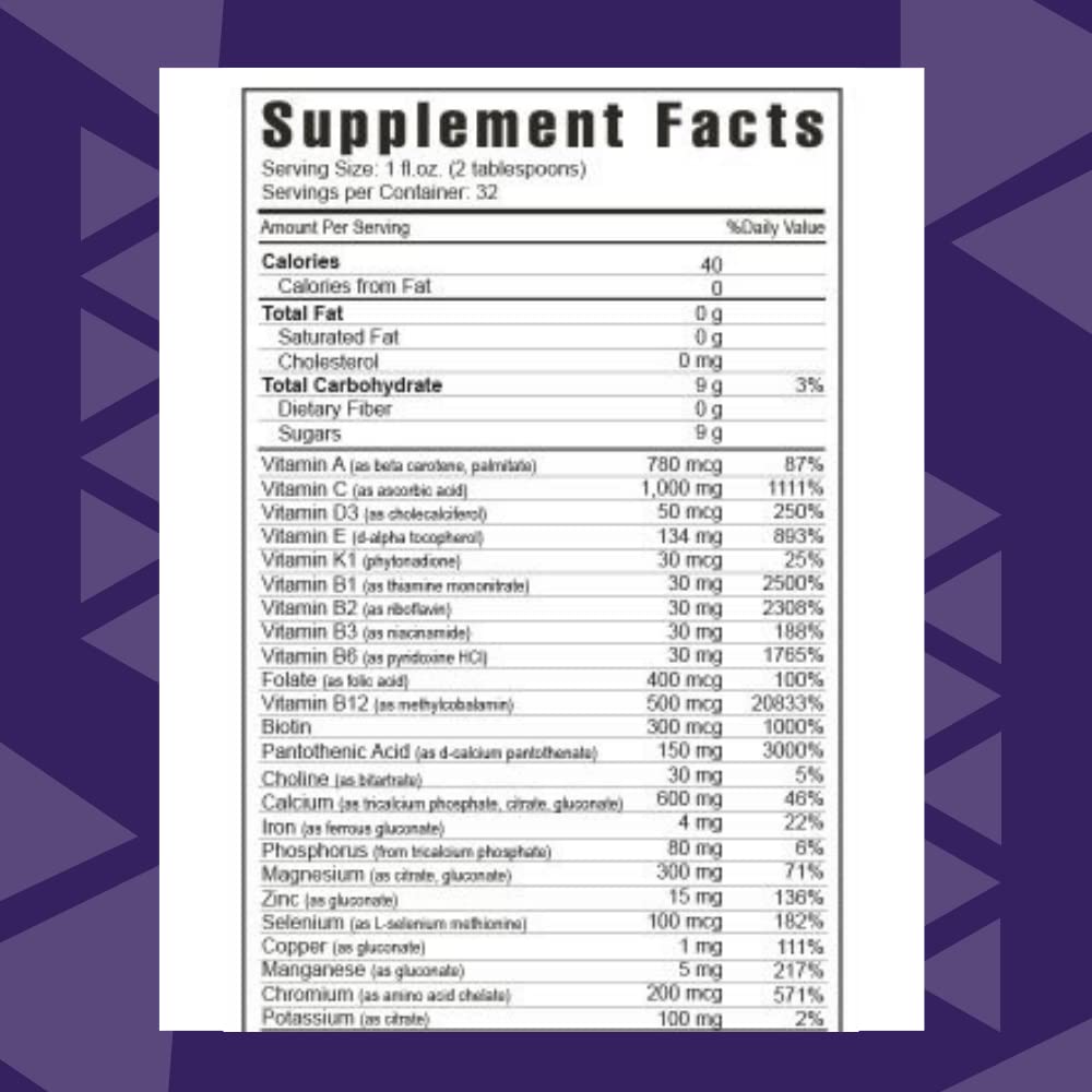 Youngevity Ultimate Classic® - Mega Multi-Vitamin & Mineral Complex - 16 Vitamins, 70+ Minerals, 12+ Amino Acids, Grape Seed, CoQ10, and More - Highly Absorbable Liquid (32 Fl Oz - Pack of 1) - dailyvitalstore