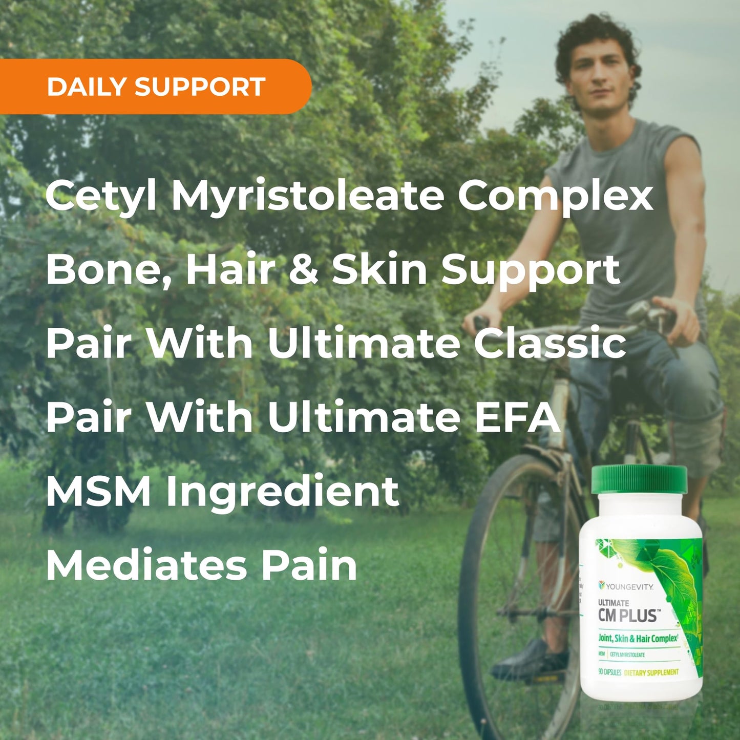 Youngevity Ultimate CM Plus™ - Patented Bone Health Supplement MSM & Cetyl Myristoleate - Muscle and Bone Health Complex - (90 Capsules) - dailyvitalstore