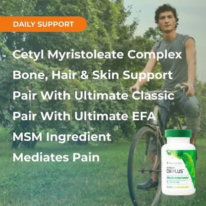 Youngevity Ultimate CM Plus™ - Patented Bone Health Supplement MSM & Cetyl Myristoleate - Muscle and Bone Health Complex - (90 Capsules) - dailyvitalstore