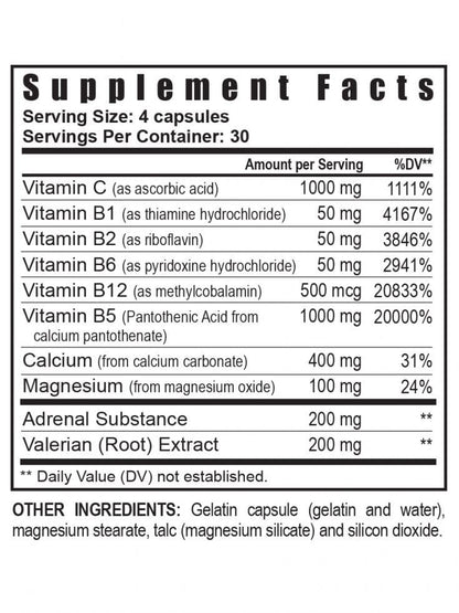 Youngevity Ultimate D-Stress™ – Natural Stress Relief Supplement with Magnesium, Valerian Root Extract, and B Vitamins – Supports Adrenal Health and Nervous System – 120 Capsules (Pack of 1) - dailyvitalstore