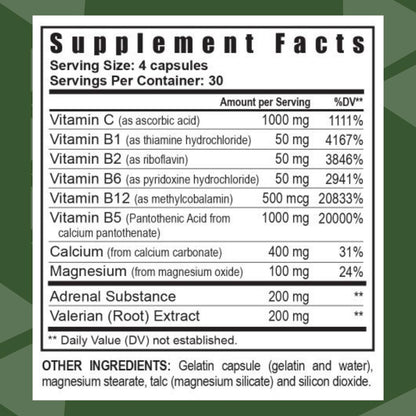 Youngevity Ultimate D-Stress™ – Natural Stress Relief Supplement with Magnesium, Valerian Root Extract, and B Vitamins – Supports Adrenal Health and Nervous System – 120 Capsules (Pack of 1) - dailyvitalstore