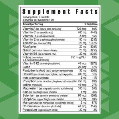 Youngevity Ultimate Daily Classic™ Tablets - Complete Vitamins, Minerals, Amino Acids, & Botanicals - Multivitamin for Women and Men - 90 Tablets - dailyvitalstore