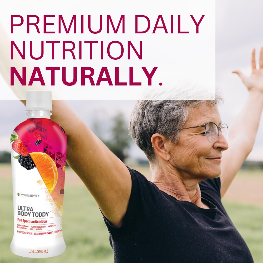 Youngevity Ultra Body Toddy - 100+ Nutrient Mega Multi-Vitamin Mineral Supplement for Men and Women - Enhanced Absorption - Phytonutrients - Amino Acids - (32 Fl Oz) - dailyvitalstore