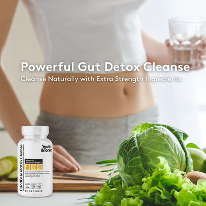 Youth & Tonic CandEase Cleanse Matrix – Overgrowth Support & Gut Health, Intestinal Flora Balance & Body Detox Complex with Oregano, Caprylic Acid - dailyvitalstore