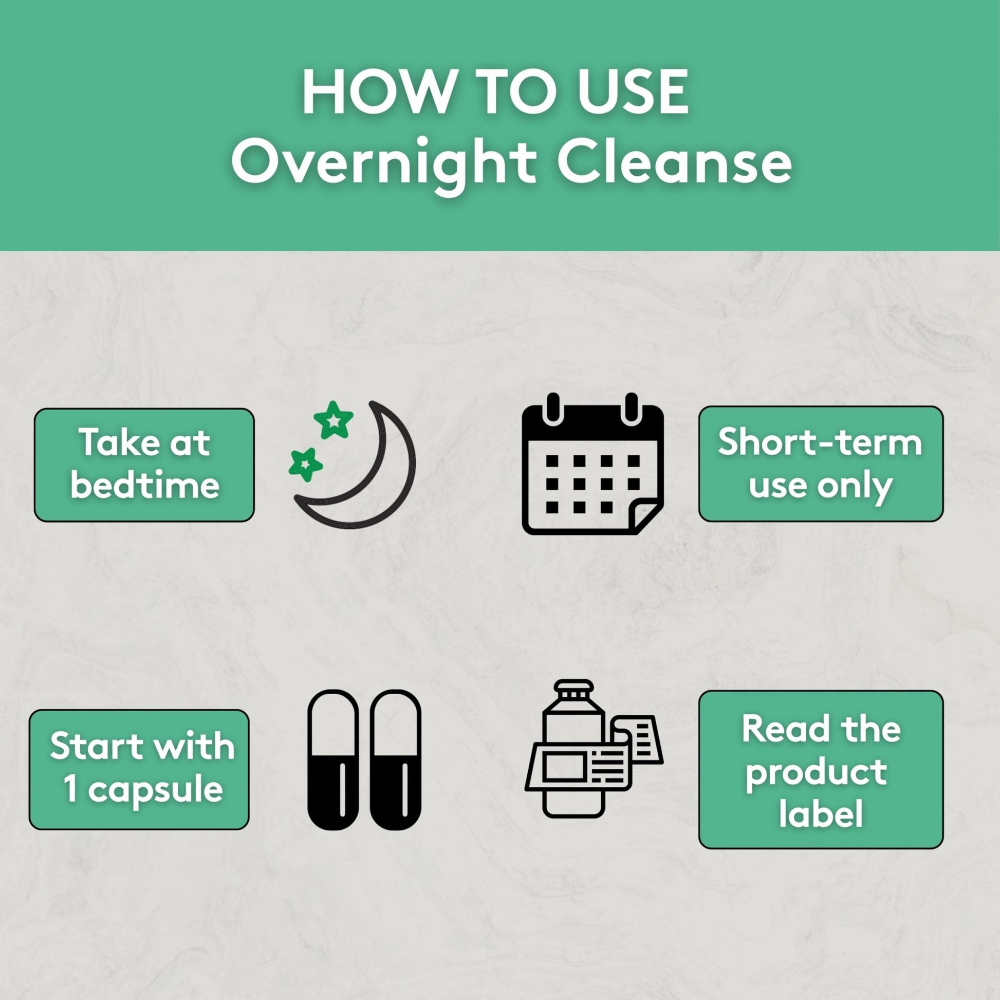 Youth & Tonic Overnight Intestinal Cleanse Supplement for Occasional Constipation Relief, Gut & Colon Cleanse Detox with Senna Leaf, Psyllium Husk Powder - dailyvitalstore