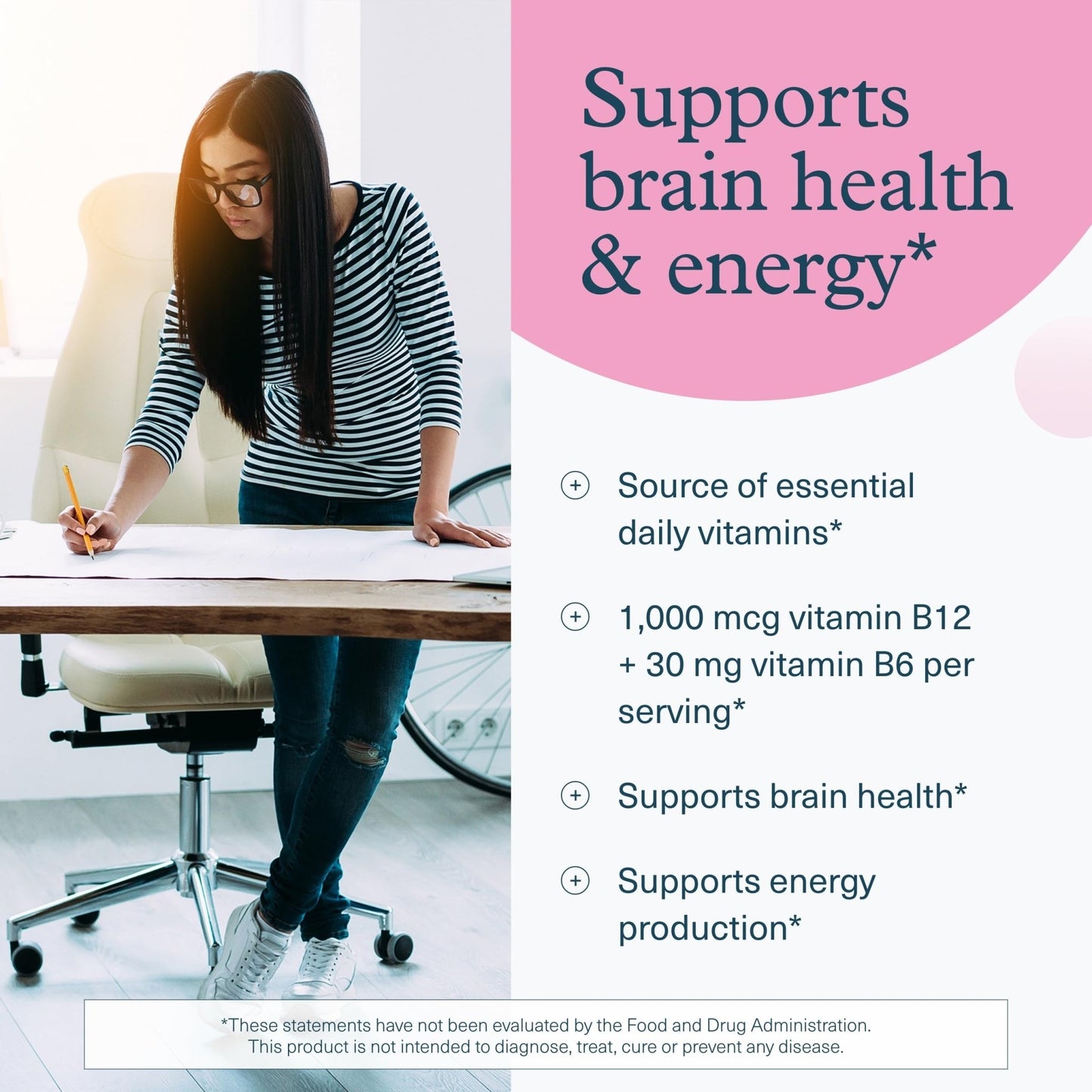 Youtheory B12B6 - Vitamin B12 & B6 - Supports Mood, Nervous System & Metabolism* - Aids Memory & Stress Management* - dailyvitalstore