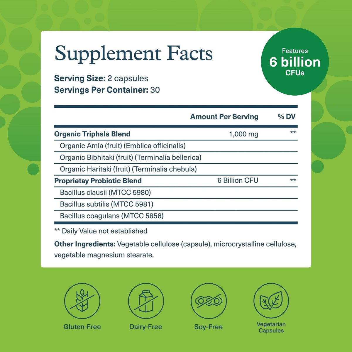 Youtheory Spore Probiotic - Helps Gut Health* - 6 Billion CFU with Prebiotics - Supports Regular Bowel Movement & Diarrhea Relief* - Shelf Stable - 60 Vegetarian Capsules (30-Day Supply) - dailyvitalstore